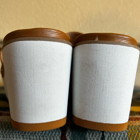 NYDJ Women's Rory Wedge Sandals Size 10 Suede Platform Slip On Boho Braided - Picture 5 of 13